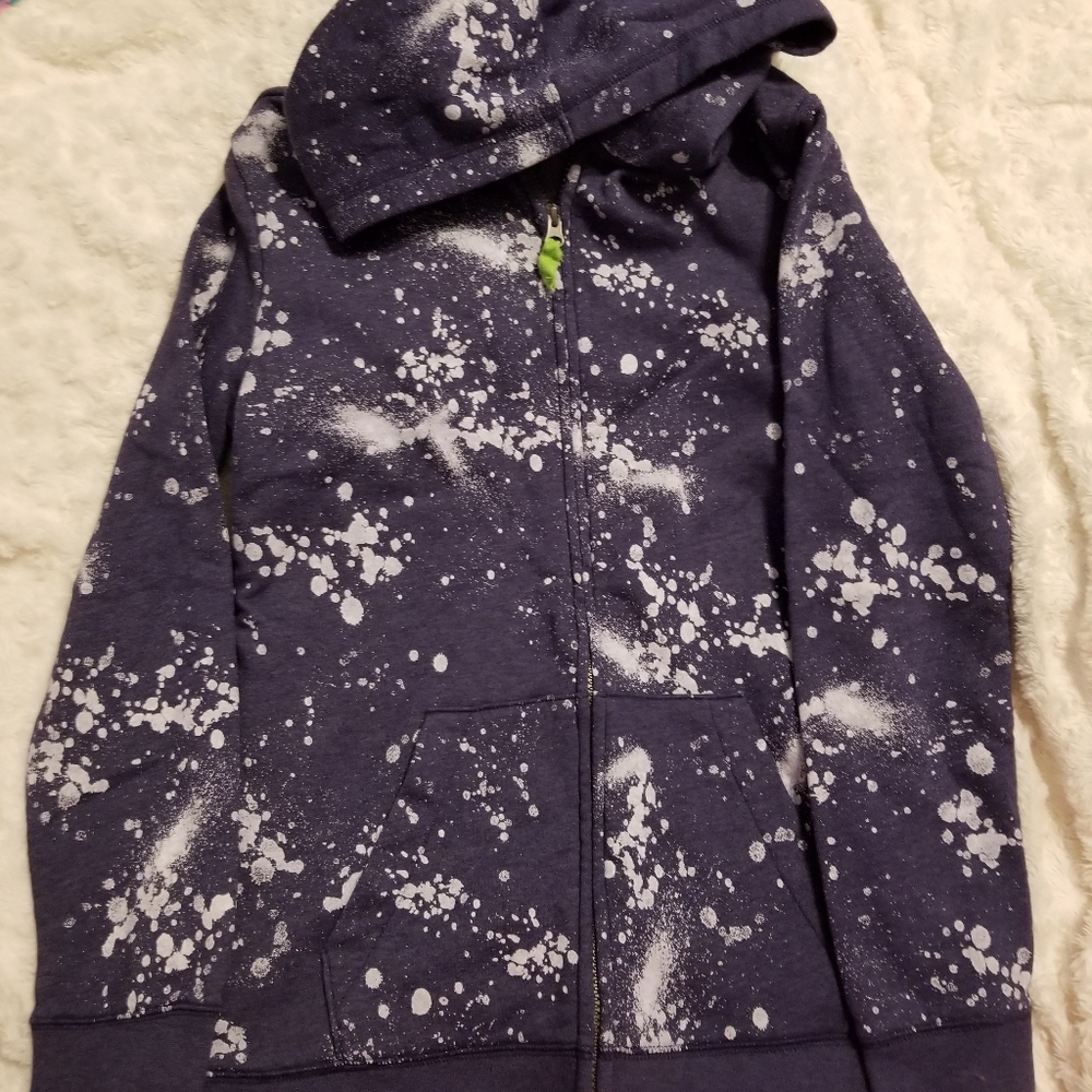 EUC Cat and Jack XL Kids Paint Splatter Full Zip-up Jacket